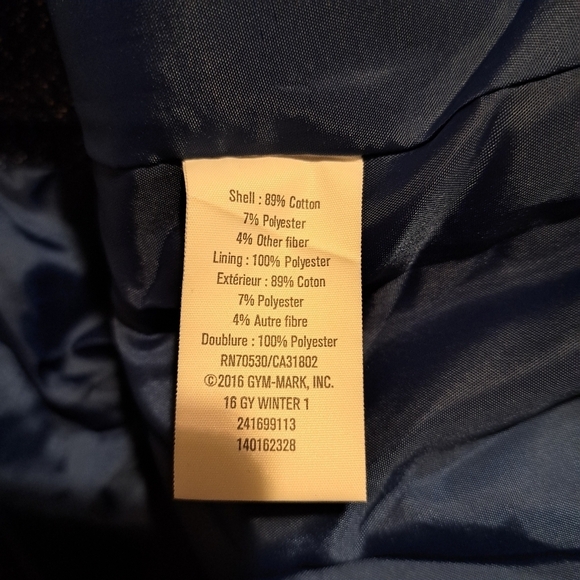 Gymboree girls size small or 5-6 blue with silver filament has pockets - Picture 2 of 5